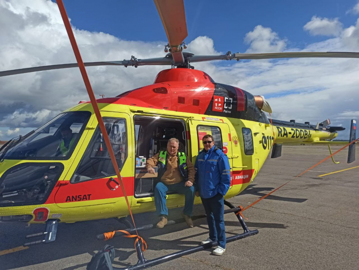 Санитарный вертолёт возобновляет эвакуацию пациентов